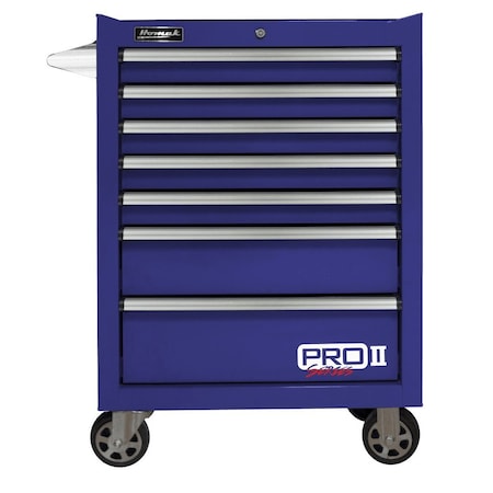 Homak 27in Pro 2 7-Drawer Roller Cabinet - Blue BL04027702